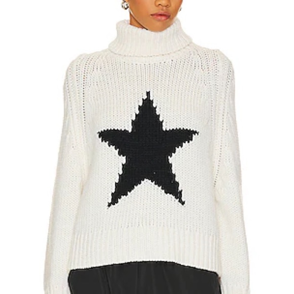 Kate Spade New York Broome Street Star Pattern Cream Sweater NWOT